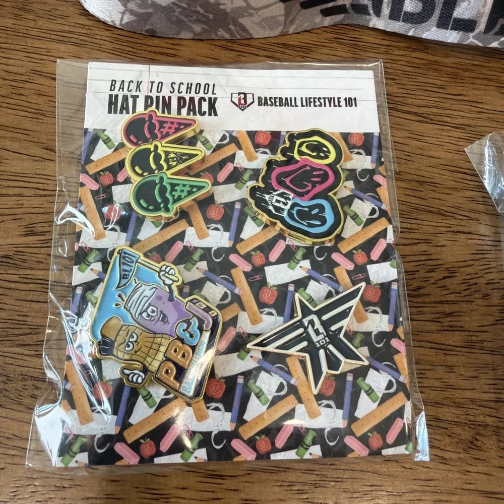 Baseball Lifestyle 101 2026 Back to School Gift Box Lot Lanyard Pins Flag NEW